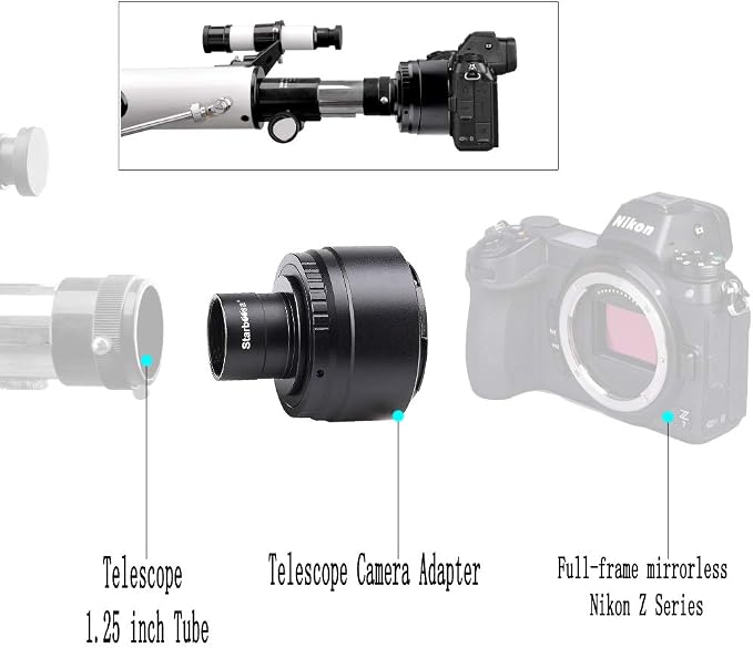 Telescope Camera Adapter for Nikon Z Series, 1.25-Inch T Adapter | Precision - Image 4
