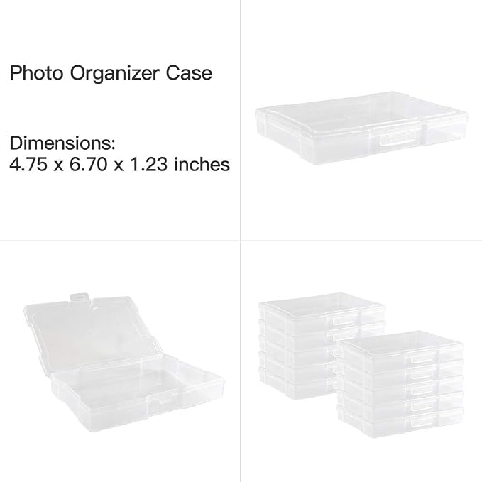 novelinks Photo Storage Box and 16 Inner 4" x 6" Photo Storage Containers | - Image 3