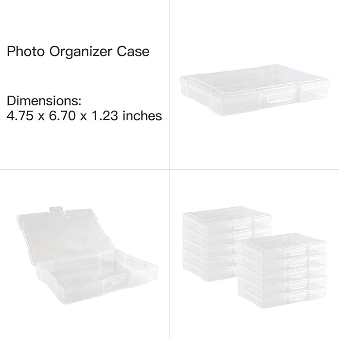novelinks Photo Storage Box and 16 Inner 4" x 6" Photo Storage Containers | - Image 3