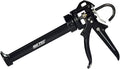 AWF PRO Heavy Duty Caulk Gun, 18:1 Thrust Ratio, Steel Frame Construction, Rotating Barrel, Ladder Hook, Puncture Tool & Dripless Pressure Release Tab (Pack of 1, 10 oz Caulking Gun)