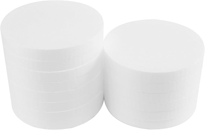 FFchuanhe 14 Pack Crafts Foam Circles, Polystyrene Round Foam Discs - Image 5