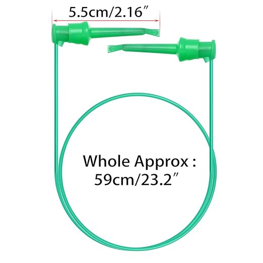 Sumnacon 5 Pcs Multimeter Electrical Test Dual Lead Test Hook Clips - 5 Colors Silicone to Flexible Test Cables for Electronic, Component, Testing Connecting