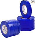 WOD ETC766 Professional Grade General Purpose Blue Electrical Tape UL/CSA Listed core. Vinyl Rubber Adhesive Electrical Tape: 1/2 inch X 66 ft - Use at No More Than 600V & 176F (Pack of 10)