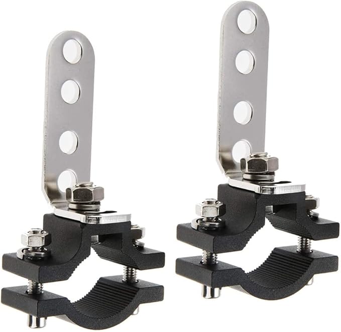 Light Bar Motorcycle Bracket 1.2 Inch Motorcycle Bicycle Mount Bracket Car Bull Bar Holder Clamp Offroad Tube Clamps Mounting Brackets for LED Work Lights(18-30mm)