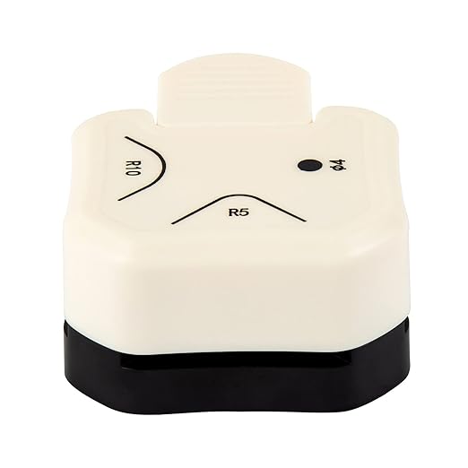 QIQQIKIN Corner Hole Punch 4mm Circle Cutter Punch +R5mm+R10mm 3-Way Corner by QIQQIKIN