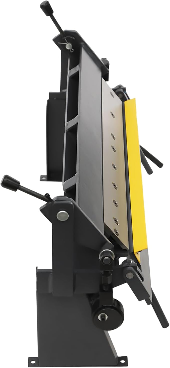 24" Box and Pan Sheet Metal Brake,High Accuracy Sheet Metal Box Pan Brake with 5 Adjustable Fingers,20 Gauges Sheet Metal Machine