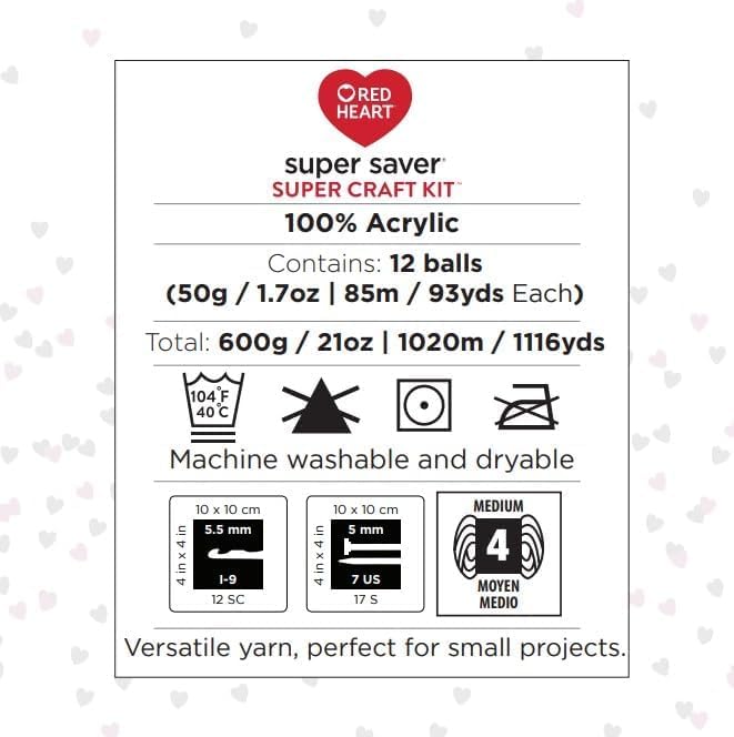 Red Heart Super Saver Super Yarn Craft Kit - Image 7