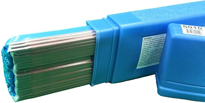6010 Welding Rod 1/8", E6010 Stick Welding Electrodes 5Lbs with Smooth Stable Arc E6010 1/8" (1/8" 5 Pound Box) E6010-125-5