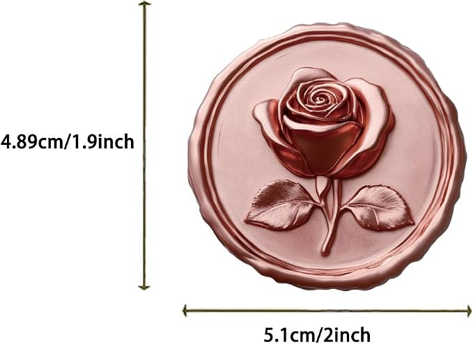 50Pcs Wax Seal Stickers Transparent Vintage Envelope Stickers - Image 2