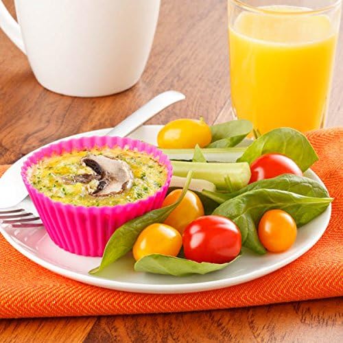 Silicone Cupcake Liners Baking Cups Non-Stick Jumbo Reusable Muffin Molds Bento - Image 5
