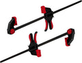 24-inches Bar Clamps for Woodworking 2-Pack, Quick-Release Wood Clamps,150LB Load Limit with Built-in Ruler, for DIY Projects & Cabinet Installation