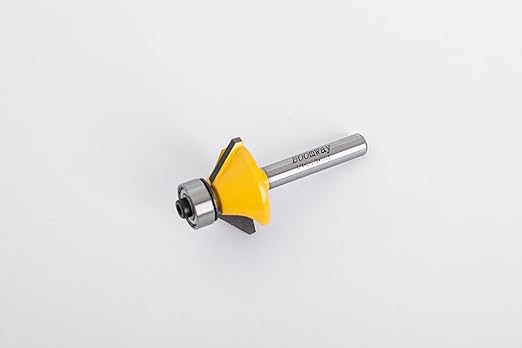 Chamfer Router Bits, Bevel Edge Forming(45 °-7/16''length-1/4''Shank)
