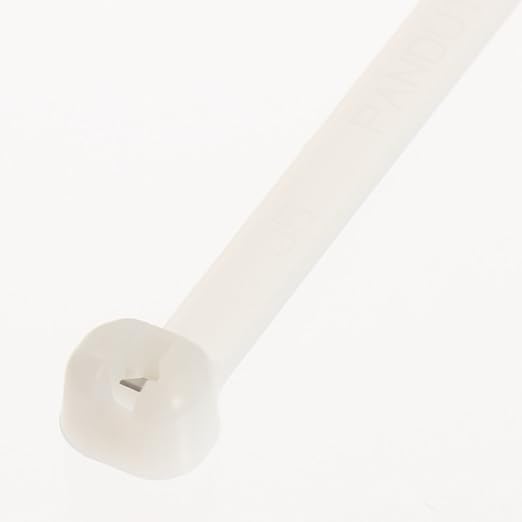 Panduit BT4M-M Cable Tie, Metal Barb, Miniature, Nylon 6.6, 14.2-Inch Length, Natural (1,000-Pack)