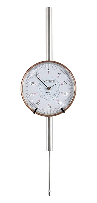 Accusize Industrial Tools Agd2 Style 0-2'' by 0.001'' Dial Indicator with A 3'' Big Face, Lug Back, P900-S090