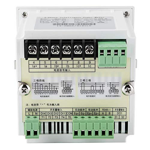 FTVOGUE Multi-Function Three-Phase Programmable Power Meter Electric Digital LED Ammeter Voltmeter,Electric Energy and Measuring Instruments