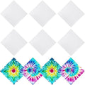 20/40 Pcs White Bandanas for Tie Dye DIY Blank Cotton Bandanas Plain by Fivebop