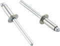 100pcs 3/16" x1/2" Stainless Blind Rivets,Pop Rivets,304 Stainless Steel Grip and Steel Mandrel, 4.8 x 12mm