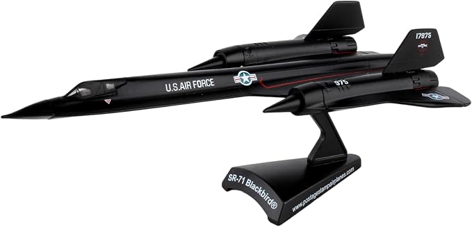 Postage Stamp USAF SR-71 Blackbird Die-Cast Metal Model – 1:200 Scale Strategic - Image 2