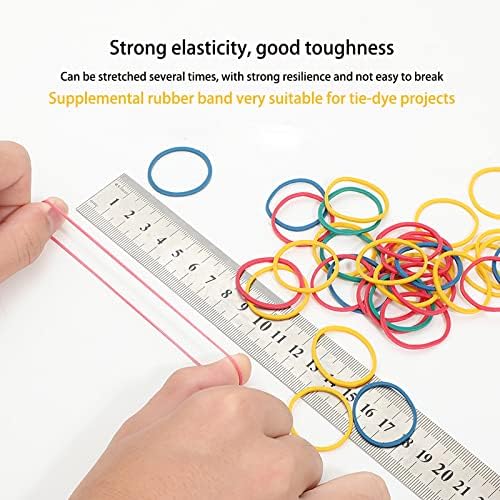 Rubber bands for tie dye projects craft project Design Assorted 200g - Image 4