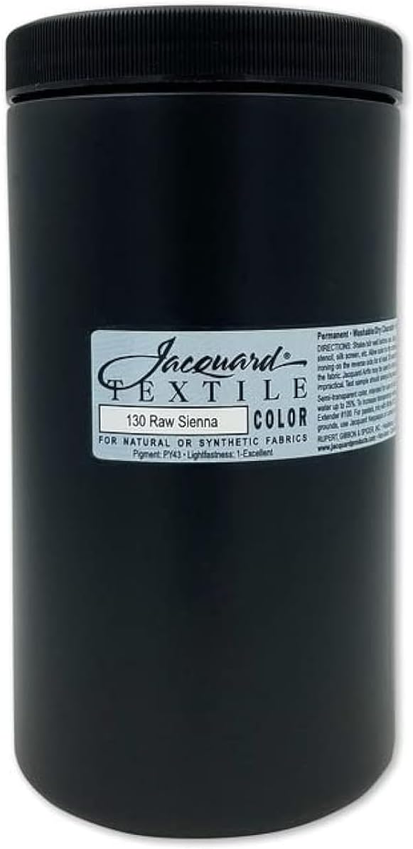 Jacquard Fabric Paint for Clothes - 32 Oz Textile Color - Raw Sienna - Leaves by Jacquard