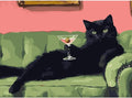 Eiazuiks Stamping Cross Stitch Kit, Gentleman Cat Counting Cross Stitch Kit by Eiazuiks