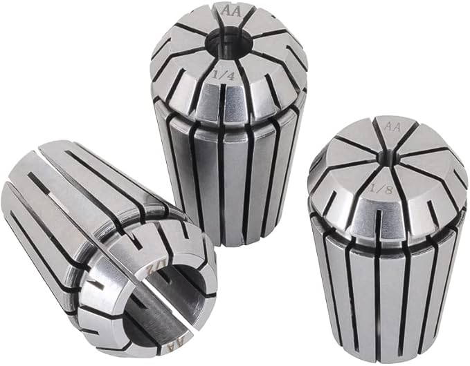 3PCS ER25 1/2", 1/4", 1/8" High Precision Spring Collet Set for CNC Engraving Milling Lathe Chuck Tool