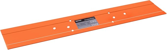 Sheet Metal Bender Folding Tool, 24 Inch Hand Seamer for HVAC Ductwork, Roofing & Metal Panels, 3/8" & 1" Fold Depth, Heavy Duty Steel Brake with High-Visibility Orange Finish