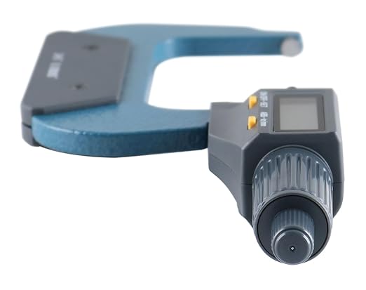 Accusize Industrial Tools 2-3''/50-75mm by 0.00005'' 2 Keys Electronic Digital Outside Micrometer, Md71-0003