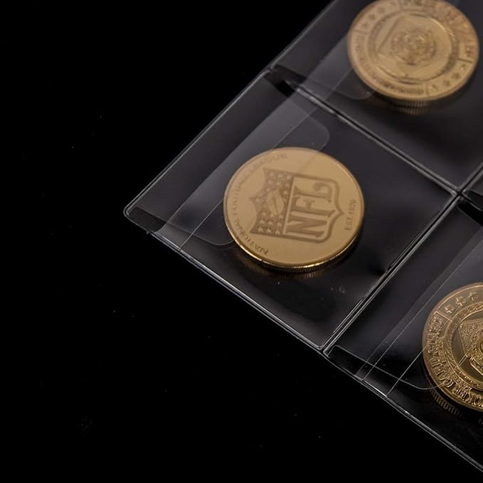 Coin Collecting Pages 5 Sheets 12 Pockets Standard 9Hole Coin Pocket Inserts - Image 6