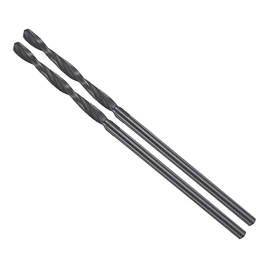 Drill Bit, 1/16" Cutting Diameter, 4241 HSS Nitriding Black 118° Cutting Angle Versatile Jobber Bits - (Applications: for Drilling Plastic Wood Soft Metal), 2-Pieces