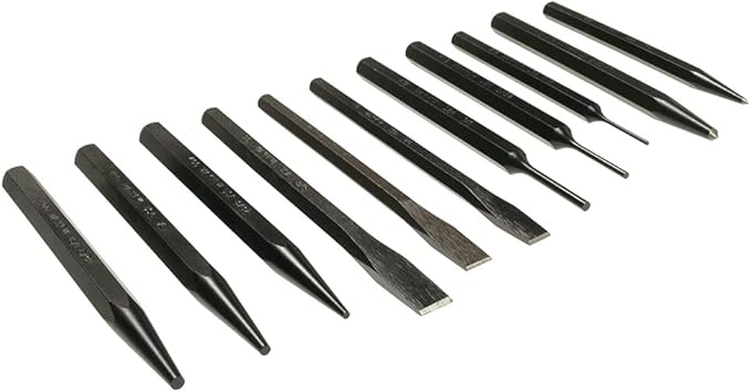 Mayhew Pro 61411 Punch and Chisel Set, 11-Piece