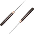 2 Pcs Scratch Awl Tool, with Wooden Handle, Leather Awl Punch Tool,Tailors Awl, for Punching Stitching Sewing, Awl Repair Tool for Leather Craft