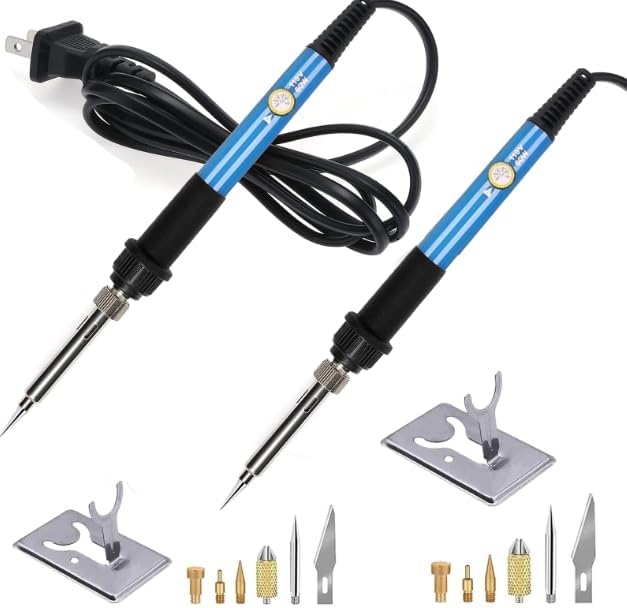 Wood Burning Kit, 2 Set WoodBurning Tool Adjustable Temperature 200~450 ℃ by ACRSIKR