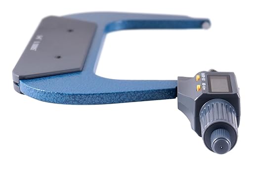 Accusize Industrial Tools 5-6''/125-150 mm by 0.00005''/0.001 mm 2 Keys Electronic Digital Outside Micrometer, Metric/Imperial, Md71-0006