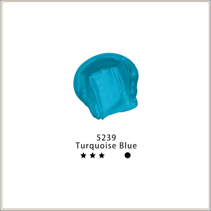 Artecho Turquoise Blue Acrylic Paint Tubes, Art Craft Paints - Image 2