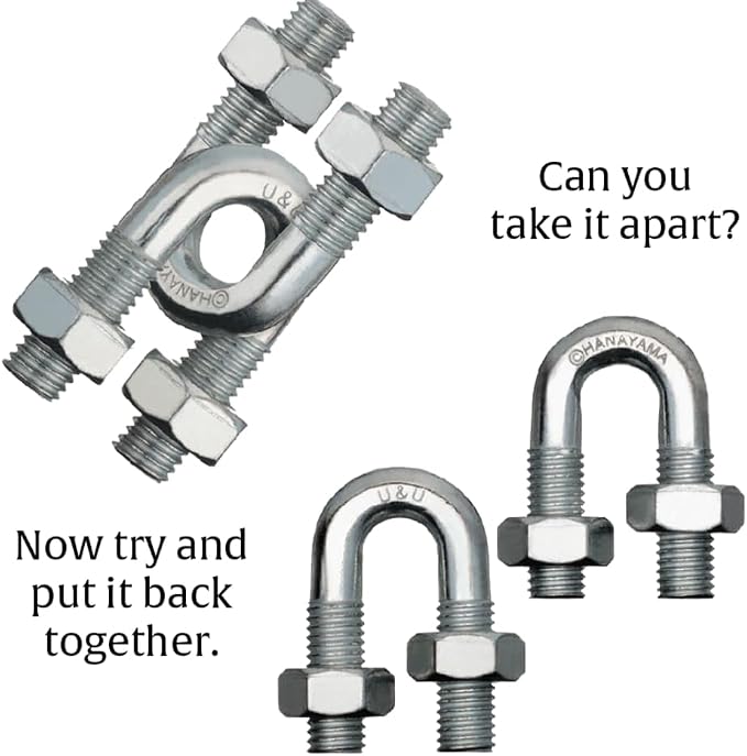 BePuzzled |U&U Hanayama Metal Brainteaser Puzzle Mensa Rated Level 4, - Image 4