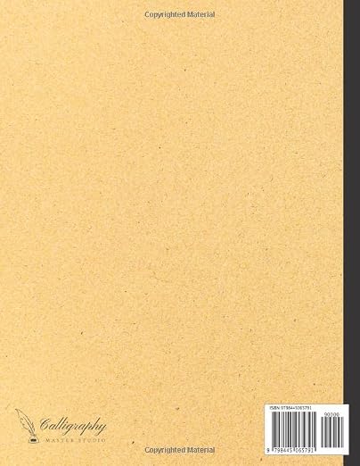 Calligraphy Practice Notebook: Calligraphy Practice Paper and Workbook - Image 2