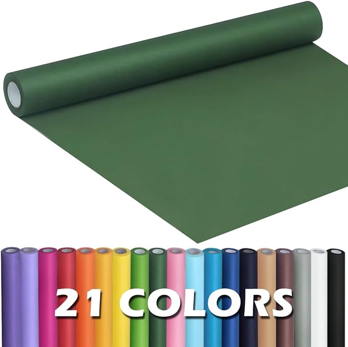 PerkHomy Dark Green Kraft Paper Roll 17.5" x 960" by PerkHomy