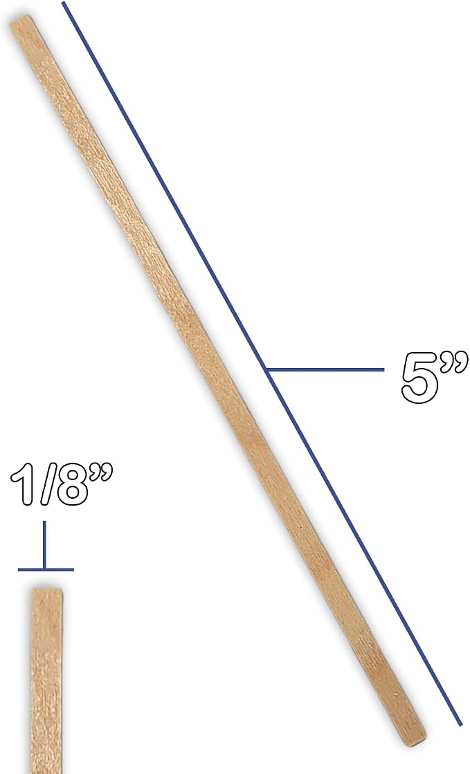 100 Wood Applicator Mixing Stick 5" - Image 2