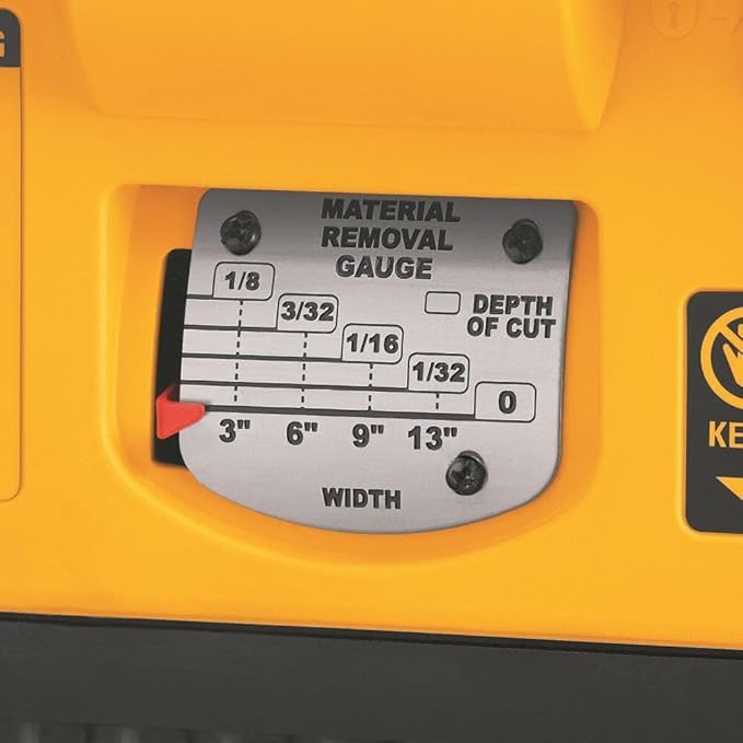 DEWALT Thickness Planer, Two Speed, 13-inch, 15 Amp, 20,000 RPM Motor (DW735X)