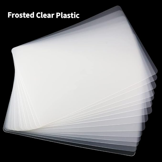 15 Pack Plastic Cutting Mats, Frosted Clear Flexible Kitchen Cutting Board - Image 5
