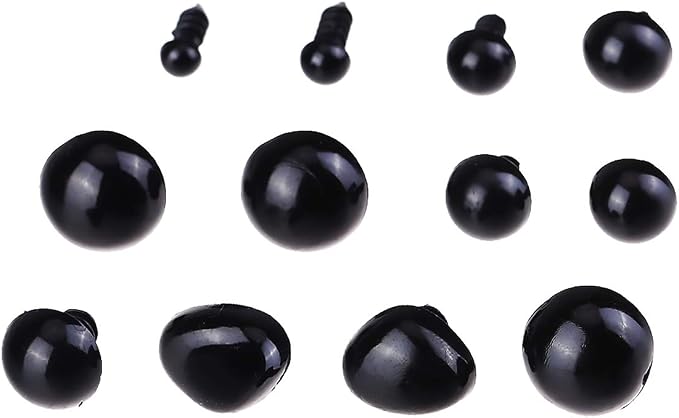190 PCS 5mm-14mm Solid Black Eyes - Image 8