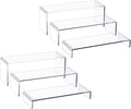 HIIMIEI Acrylic Display Riser, Thickened to 5mm Clear Rectangular Display Shelf by HIIMIEI