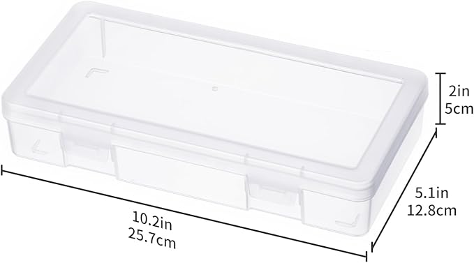 novelinks Clear Pencil Box and Small Plastic Storage Containers - Image 3