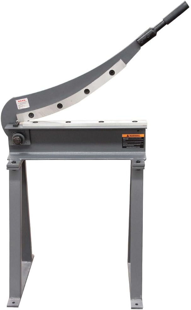 KAKA INDUSTRIAL Guillotine Metal Shear, 20-Inch Cutting Capacity, 16 Gauge HS-20 Sheet Metal Cutter with Stand for Fabrication and Construction