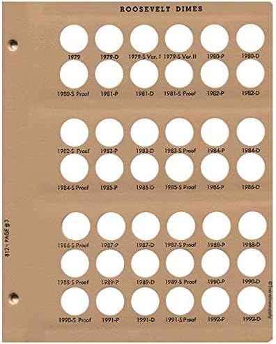 Dansco US Roosevelt Dime Coin Album - Image 5