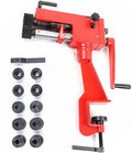 Manual Roll Bender,7'' Sheet Metal Bead Roller,Rotary Steel Bending Bender Manual Tool with 6 Die Sets