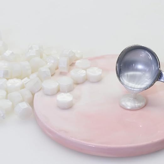 300 Pcs Wax Seal Beads, Pearl White, Quick Drying, Christmas Cards - Image 2
