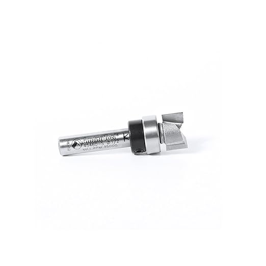 Amana Tool - 45460-S Carbide Tipped Flush Trim Plunge Template 1/2 Dia x 1/4" Sh