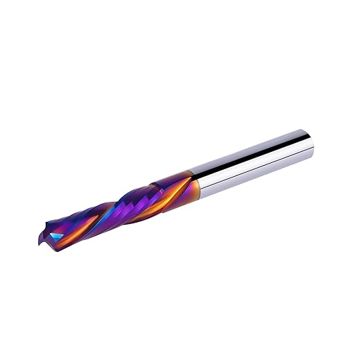 Up & Down Cut Spiral Router Bit 1/4 Inch Shank 1/4 Inch Cutting Diameter 1/10 inch Cutting Length with Extra Long Life Coating CNC Router Bits End Mill for Wood Cutting, Slot Mortise, Engraving